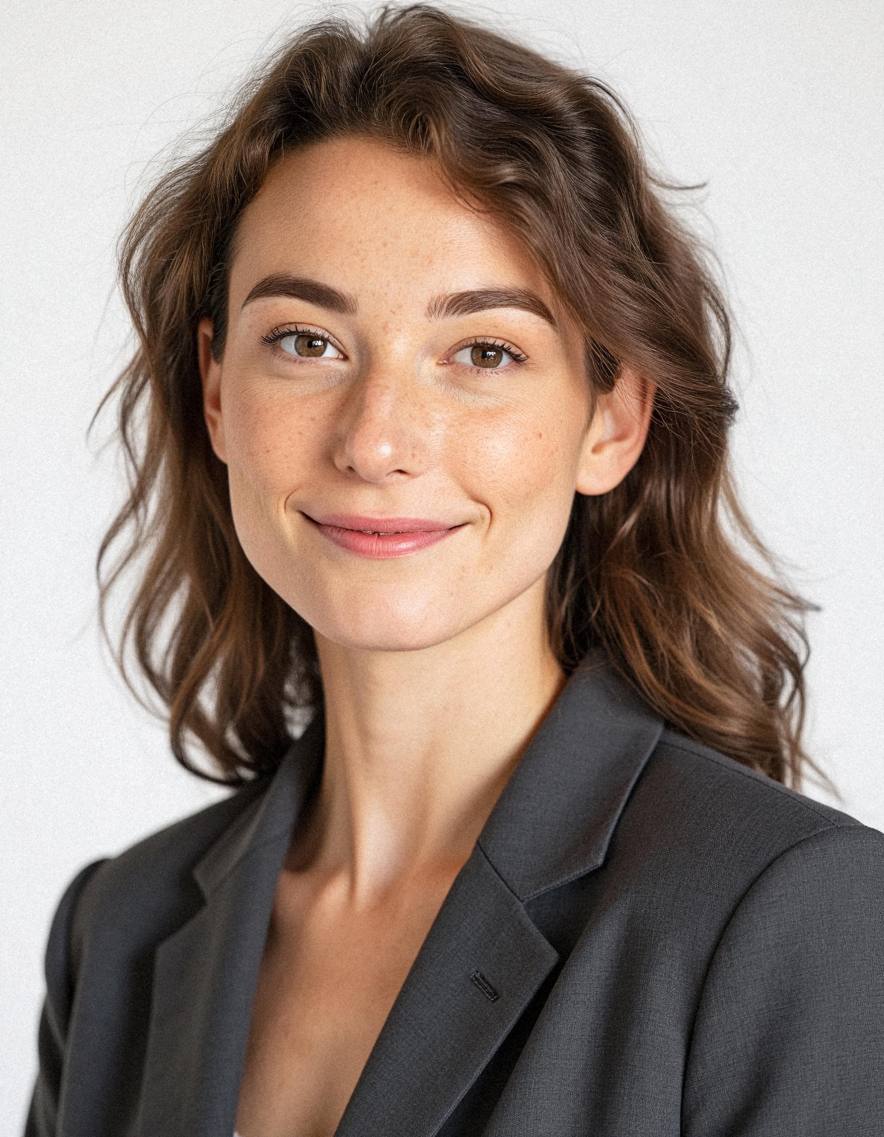 Professional headshot comparing AI-generated and traditional studio photography costs