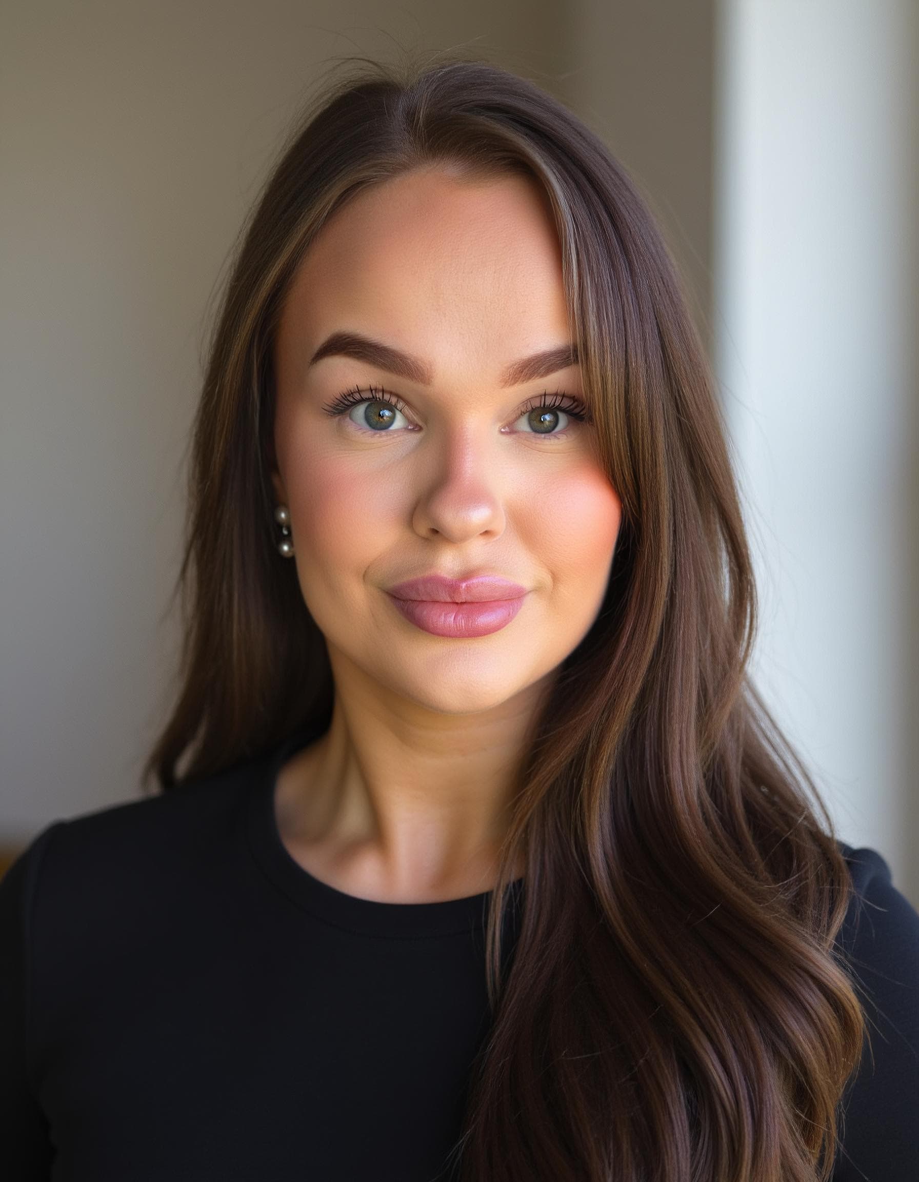 Professional team AI headshots showing consistent styling across multiple team members on a company website