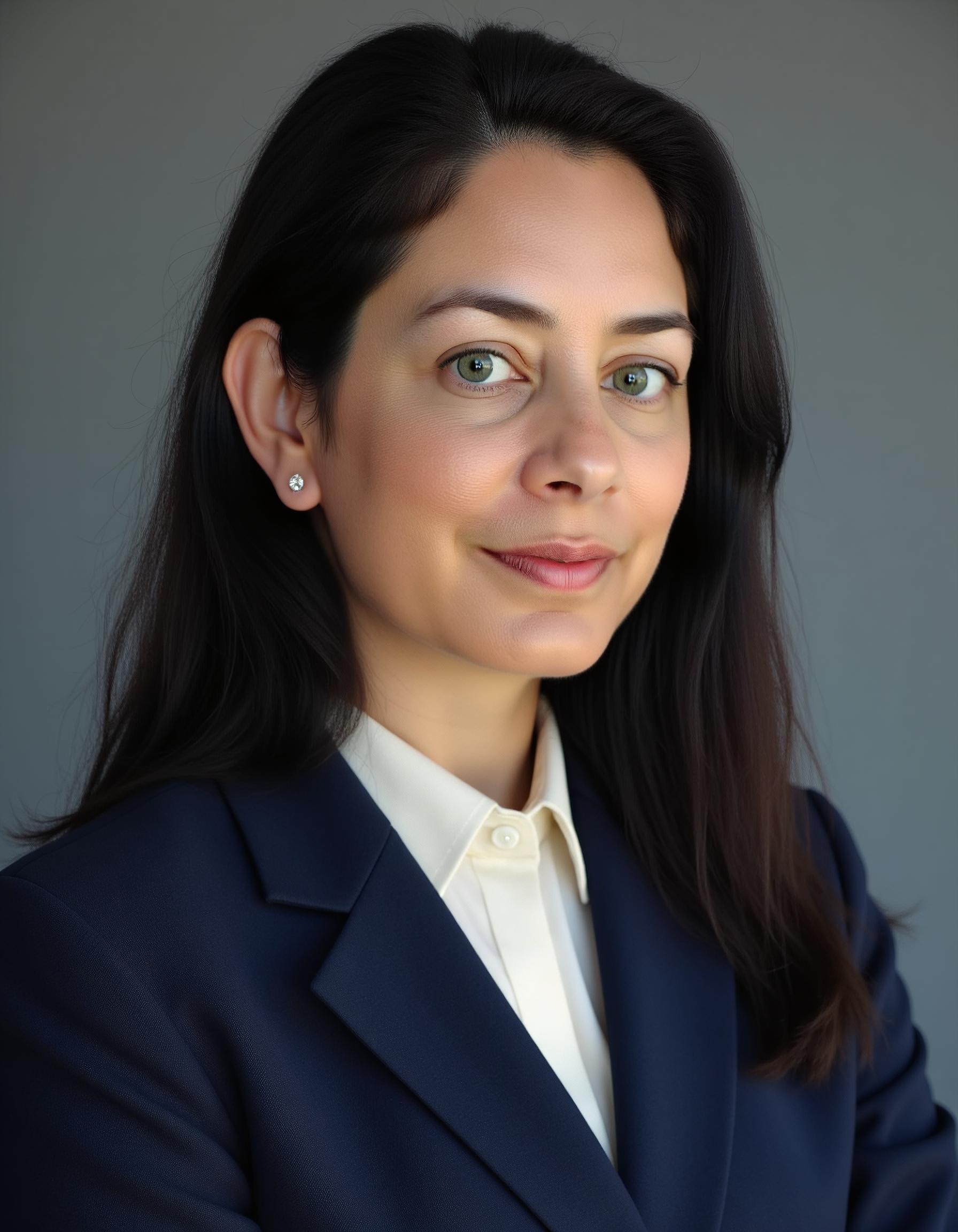 Professional headshot with approachable expression and even lighting